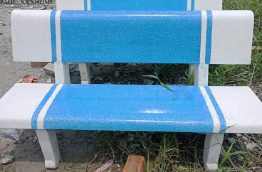Ghế Hai Màu Trắng Xanh